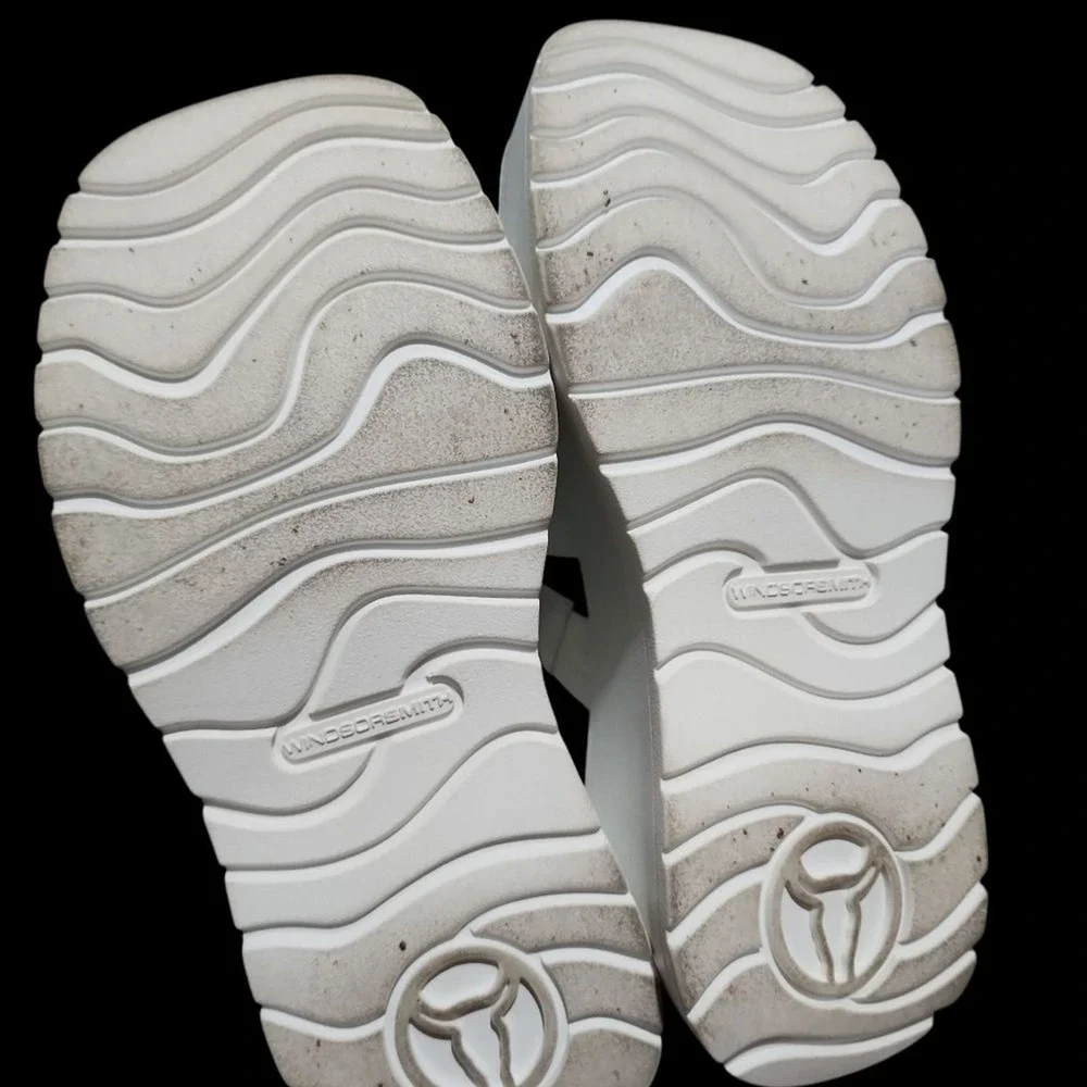 Windsor Smith Capricorn Platform Sandals Women Size 9 White Chunky Y2K Summer